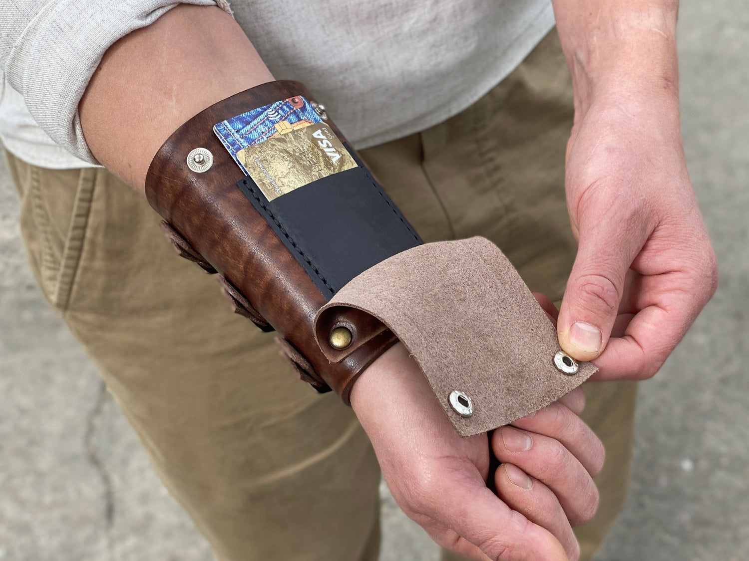 Leather Wrist Wallets