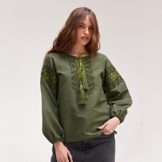 Women's Embroidered Blouse (Vyshyvanka) "Peremoha"