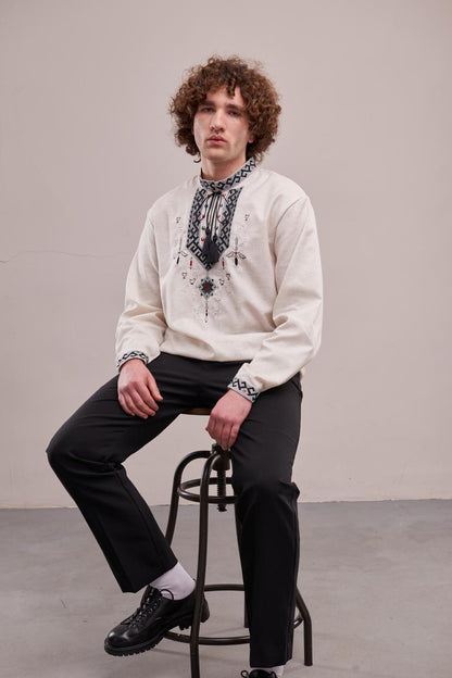 Men's Embroidered Shirt (Vyshyvanka) "Lyubomyr"