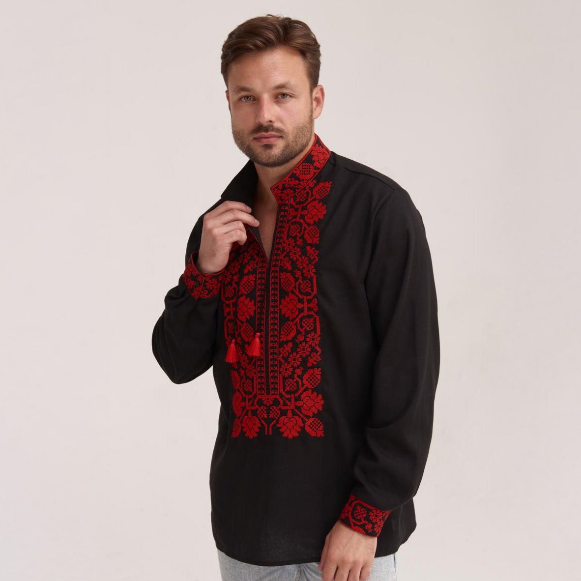 Men's Embroidered Shirt (Vyshyvanka) "Vsevolod"