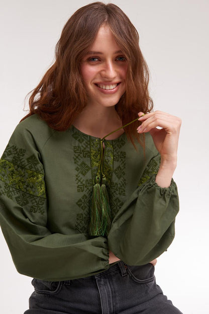 Women's Embroidered Blouse (Vyshyvanka) "Peremoha"