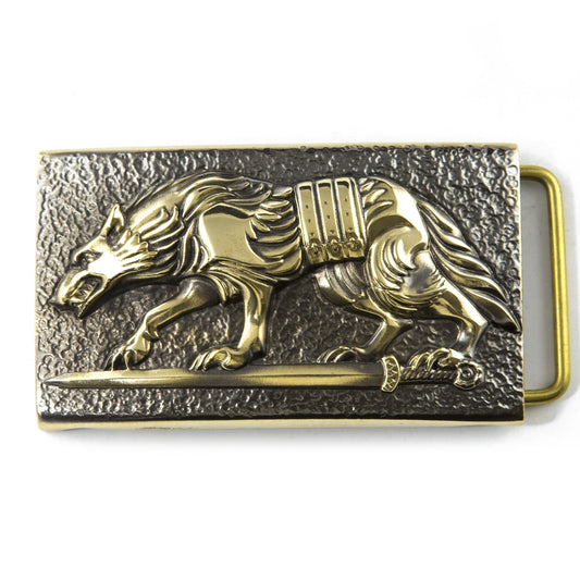 Brass Belt Buckle "I Go to You" (Іду на Ви)