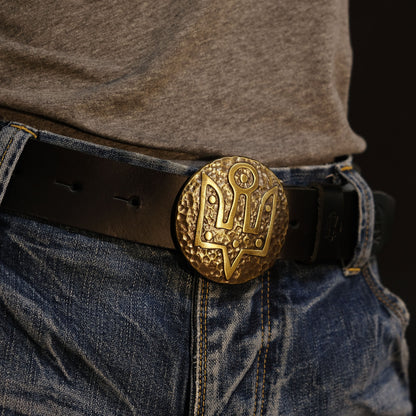 Leather Belt "Trident of Yaroslav the Wise"