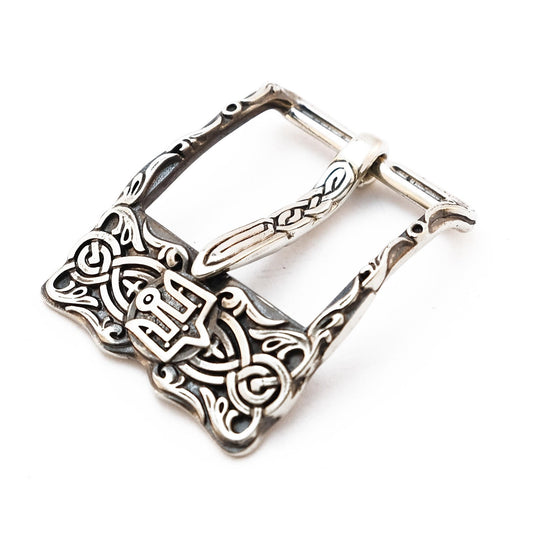 Classic Nickel Silver Belt Buckle "Knyazha"