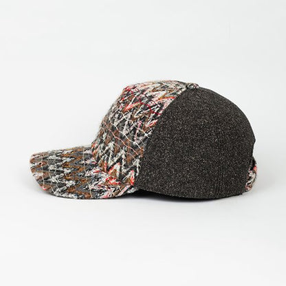 Zigzag Wool Baseball Cap