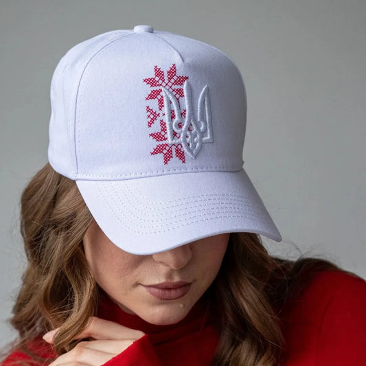 Baseball Cap with Tryzub and Embroidery