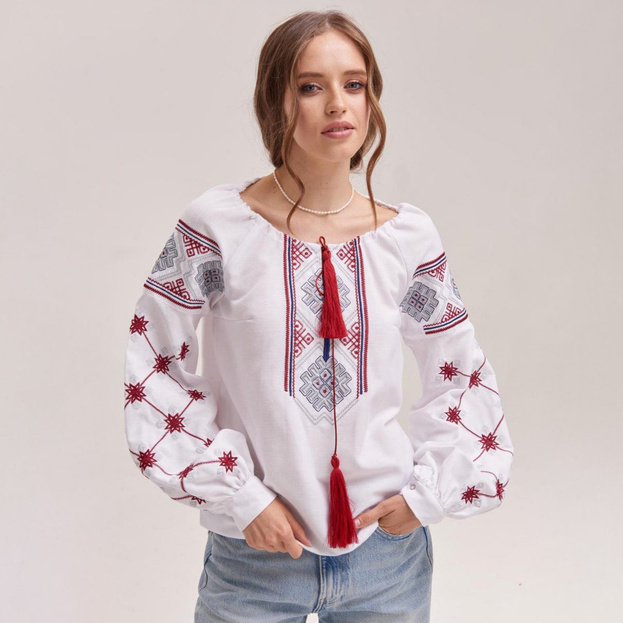 Women's Embroidered Blouse (Vyshyvanka) "Sophia"