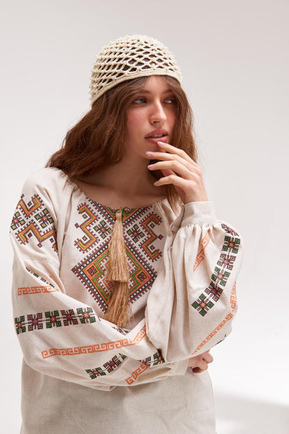 Women's Embroidered Blouse (Vyshyvanka) "Sviatoslava"