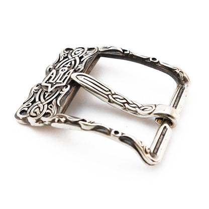 Classic Nickel Silver Belt Buckle "Knyazha"