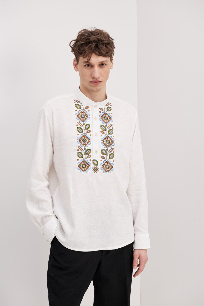 Men's Embroidered Shirt (Vyshyvanka) "Makar"