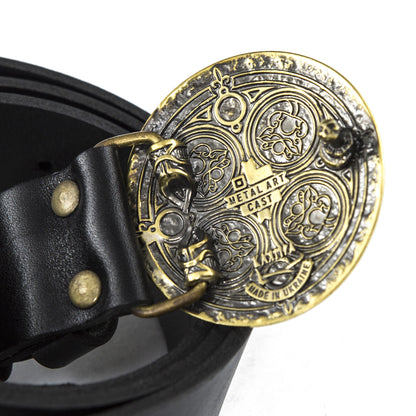 Leather Belt "Trident of Yaroslav the Wise"