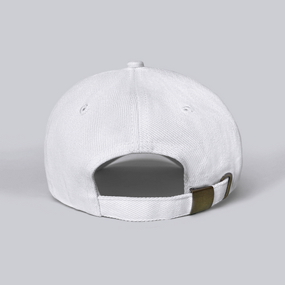 Cap with Patriotic Print "Heart of Ukraine" (White)