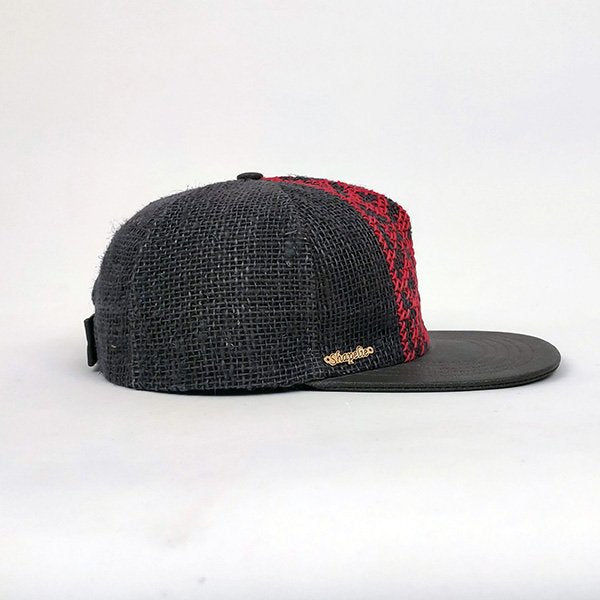 Snapback Cap with Embroidered Vyshyvanka Pattern (Gray)