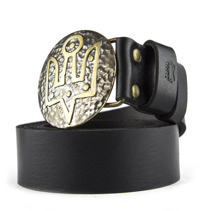 Leather Belt "Trident of Yaroslav the Wise"