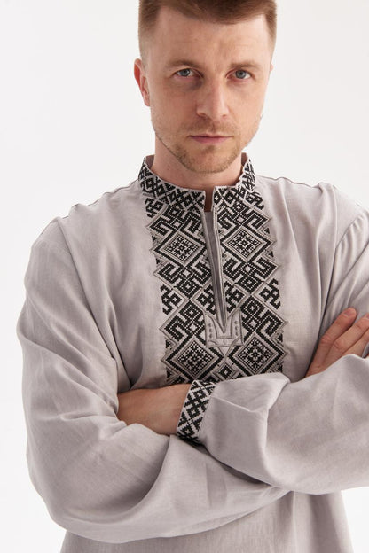 Men's Embroidered Shirt (Vyshyvanka) "Mstyslav"