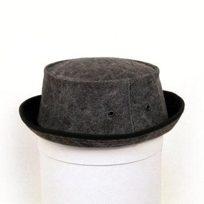 Pork-Pie Canvas Hat