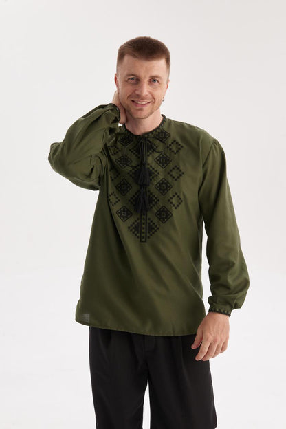 Men's Embroidered Shirt (Vyshyvanka) "Myroslav"