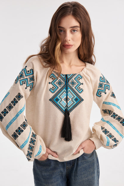 Women's Embroidered Blouse (Vyshyvanka) "Sviatoslava"