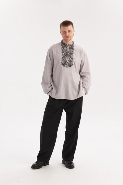 Men's Embroidered Shirt (Vyshyvanka) "Mstyslav"