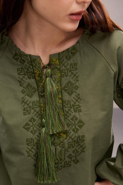 Women's Embroidered Blouse (Vyshyvanka) "Peremoha"