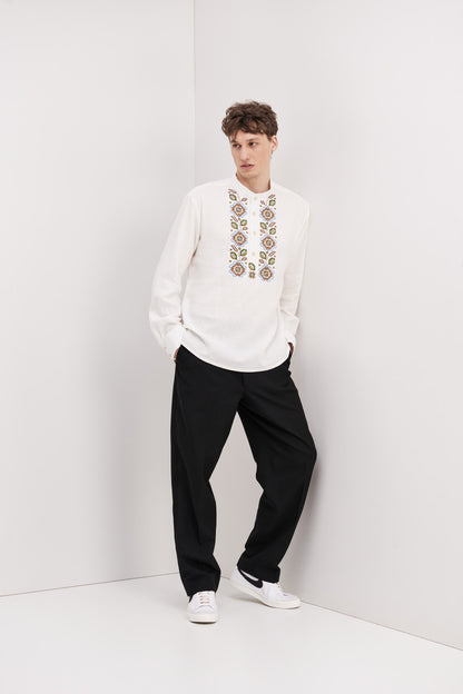 Men's Embroidered Shirt (Vyshyvanka) "Makar"