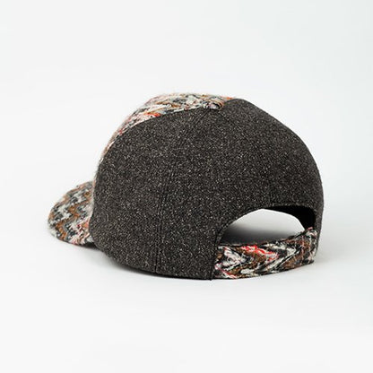 Zigzag Wool Baseball Cap