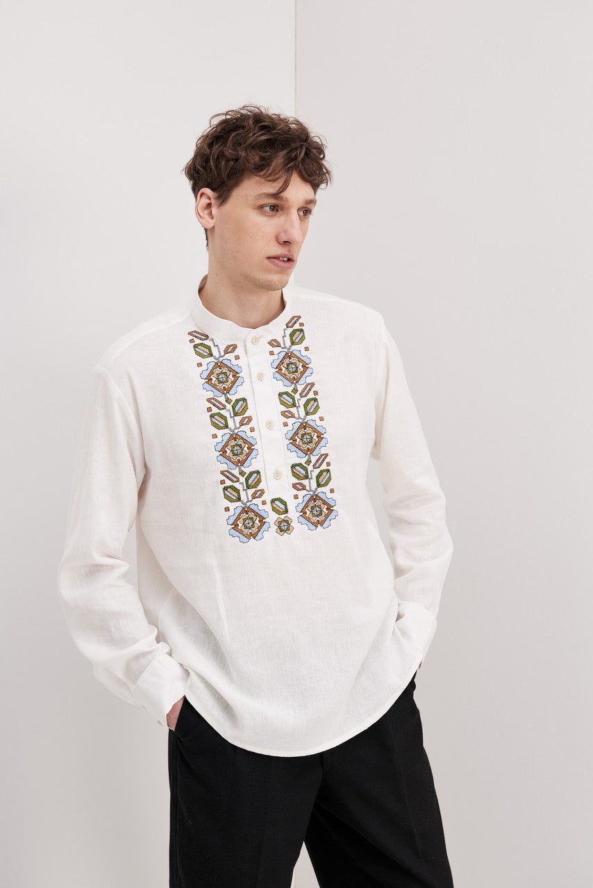 Men's Embroidered Shirt (Vyshyvanka) "Makar"