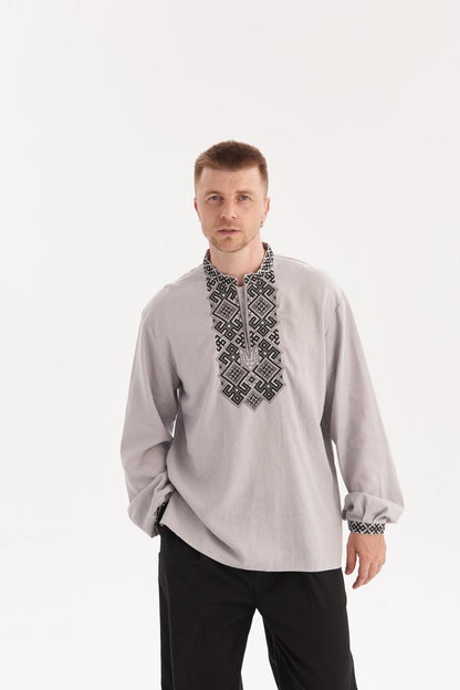 Men's Embroidered Shirt (Vyshyvanka) "Mstyslav"