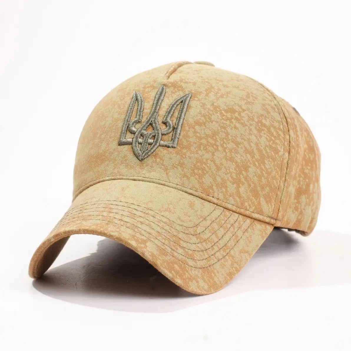 Old School Trident Baseball Cap (Smoky Khaki)