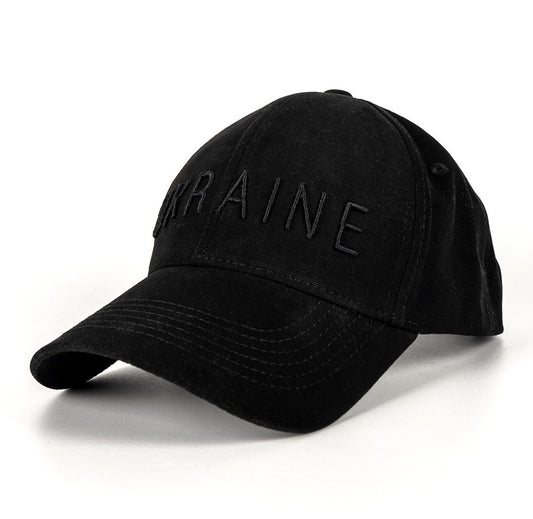 Black Baseball Cap - UKRAINE