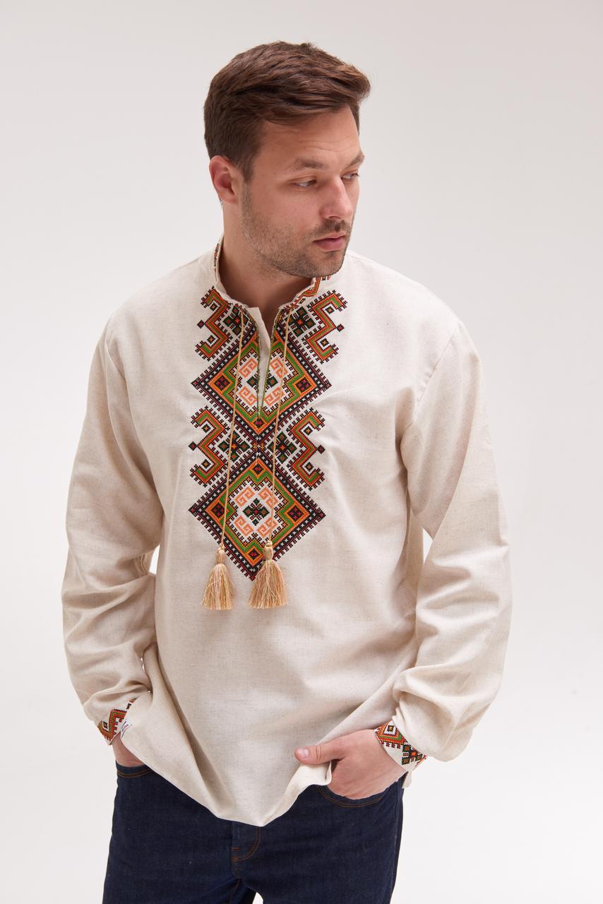 Men's Embroidered Shirt (Vyshyvanka) "Svyatoslav"