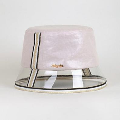 Bucket Hat with Silicone Brim (Pink)